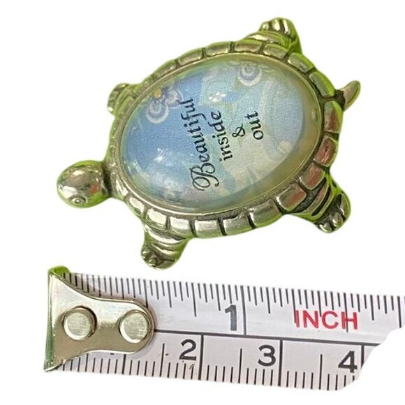 Ganz Lucky Turtle Figurine 1.25" x 1.55" Set 2 Inspiration 3D Clear Glass Shell - Picture 5 of 7